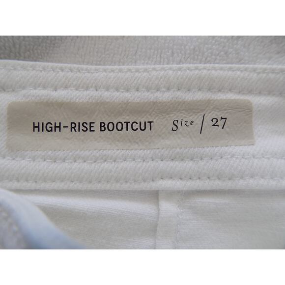 Anthropologie Pilcro and the Letterpress white high rise bootcut jeans size 27 - Picture 6 of 8